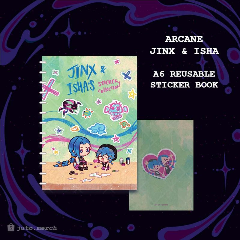 Arcane Jinx Isha A6 Sticker Collecting Book
