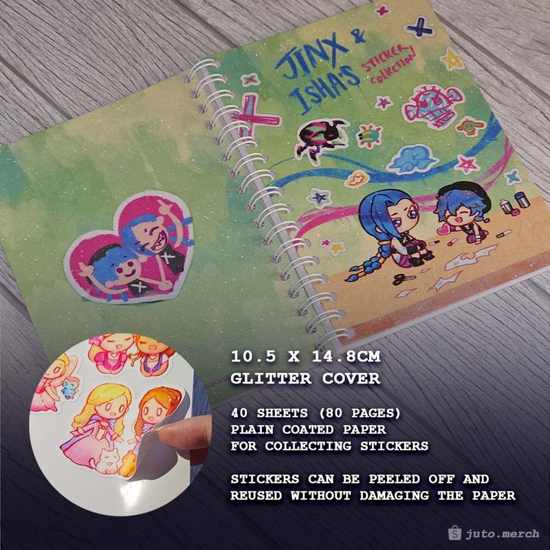 Arcane Jinx Isha A6 Sticker Collecting Book