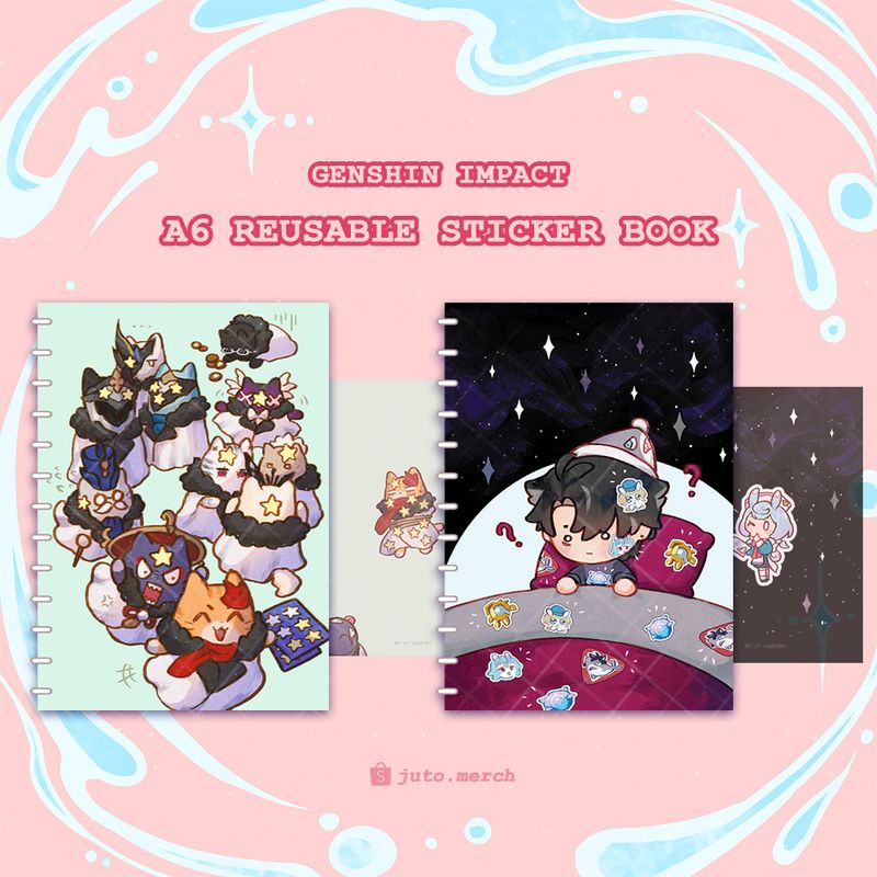 Genshin Impact A6 Sticker Collecting Book