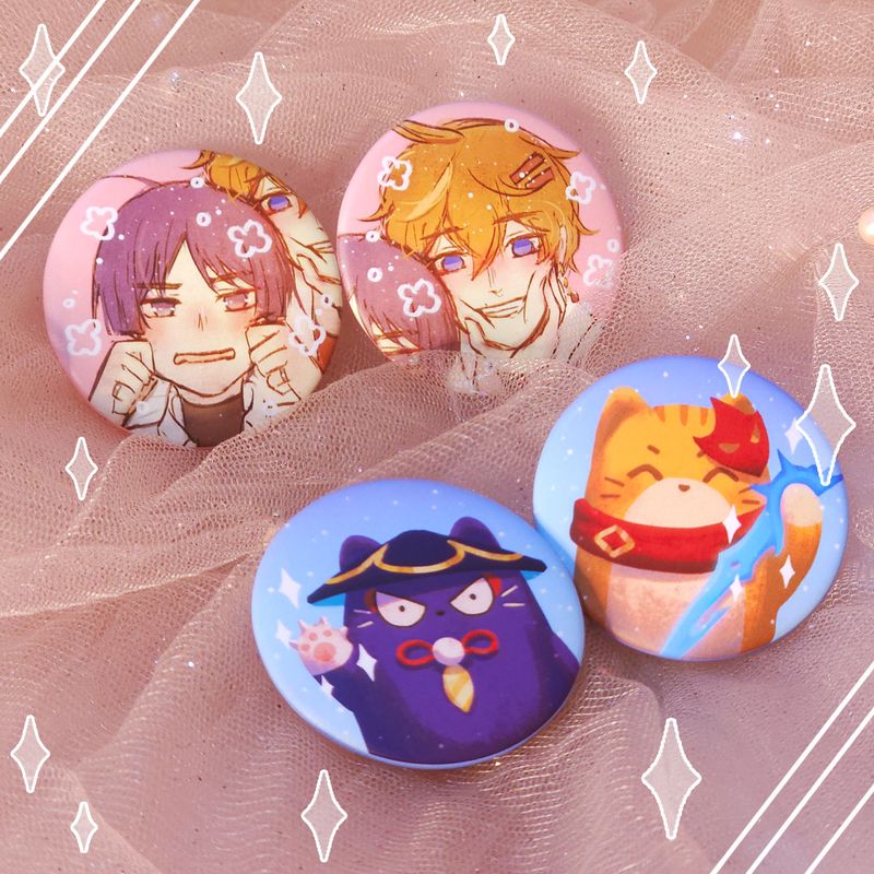 Chiscara Matching Button Pins