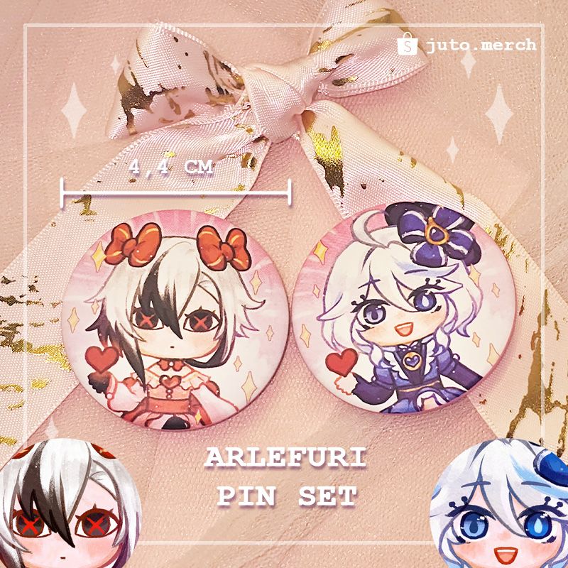 Arlefuri Matching Button Pins