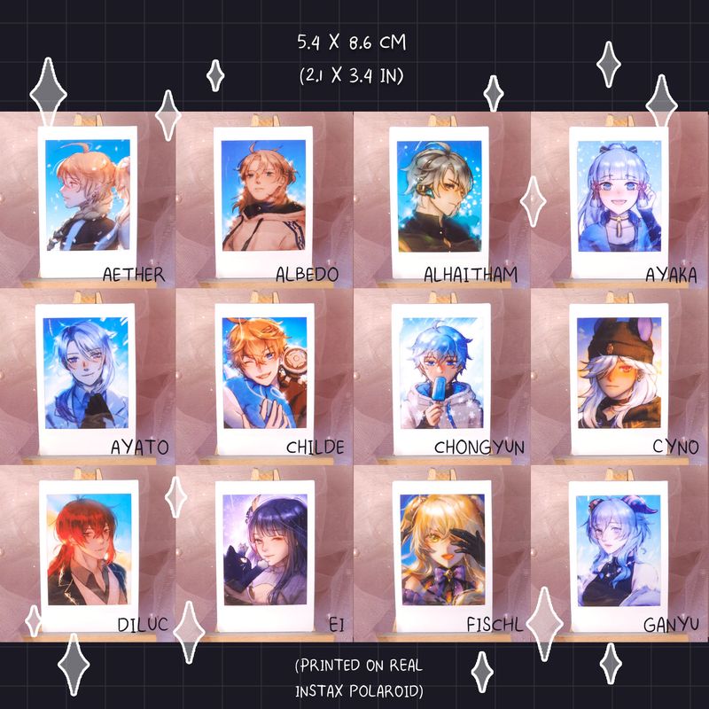 Genshin Polaroid vol 1 (solo shot)