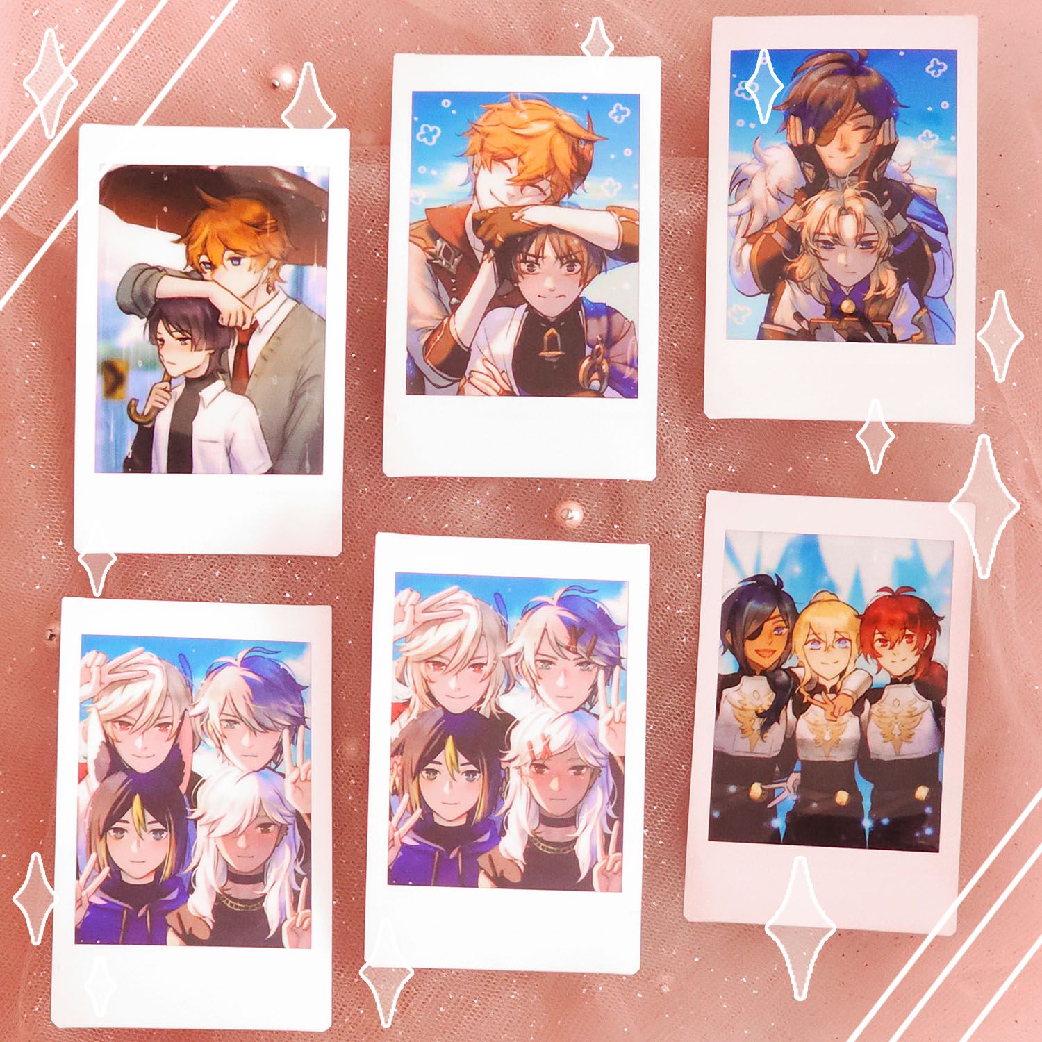 Genshin Polaroid vol 2 (group photo)