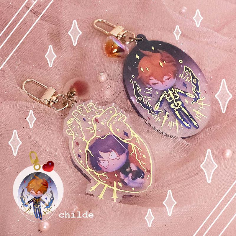 Childe Gold Foil Charm