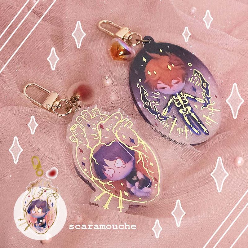 Scaramouche Gold Foil Charm