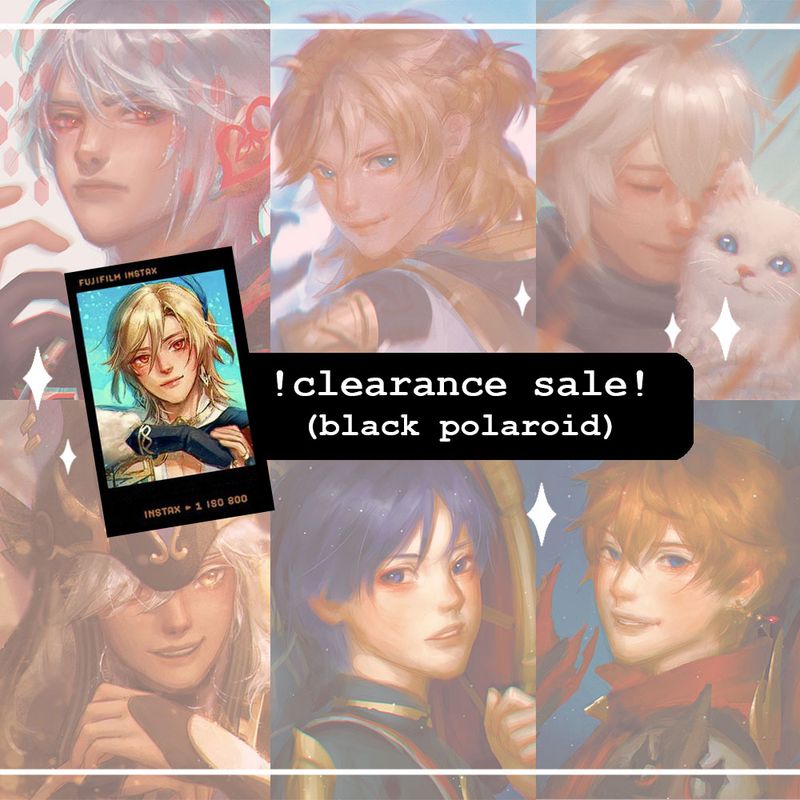 (CLEARANCE) Black Polaroid