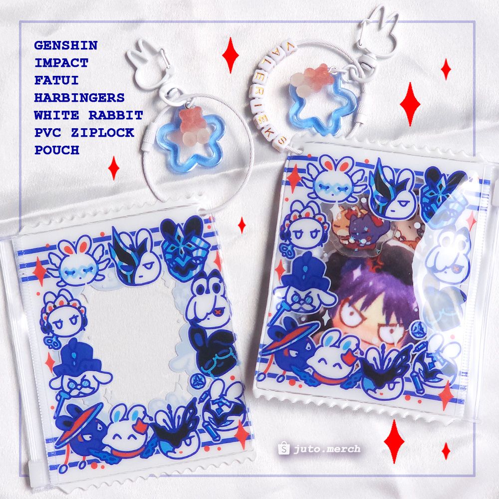 White Rabbit Fatui Harbingers Ziplock Pouch