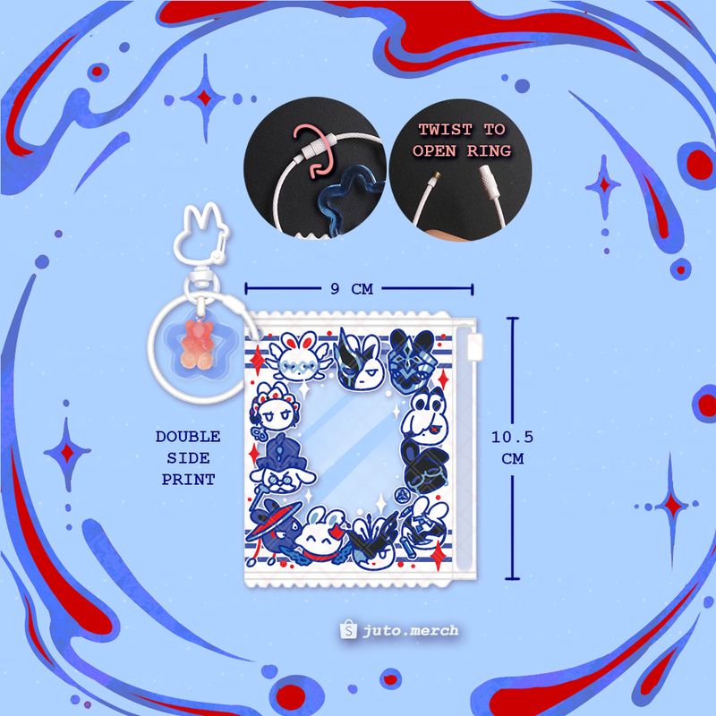 White Rabbit Fatui Harbingers Ziplock Pouch