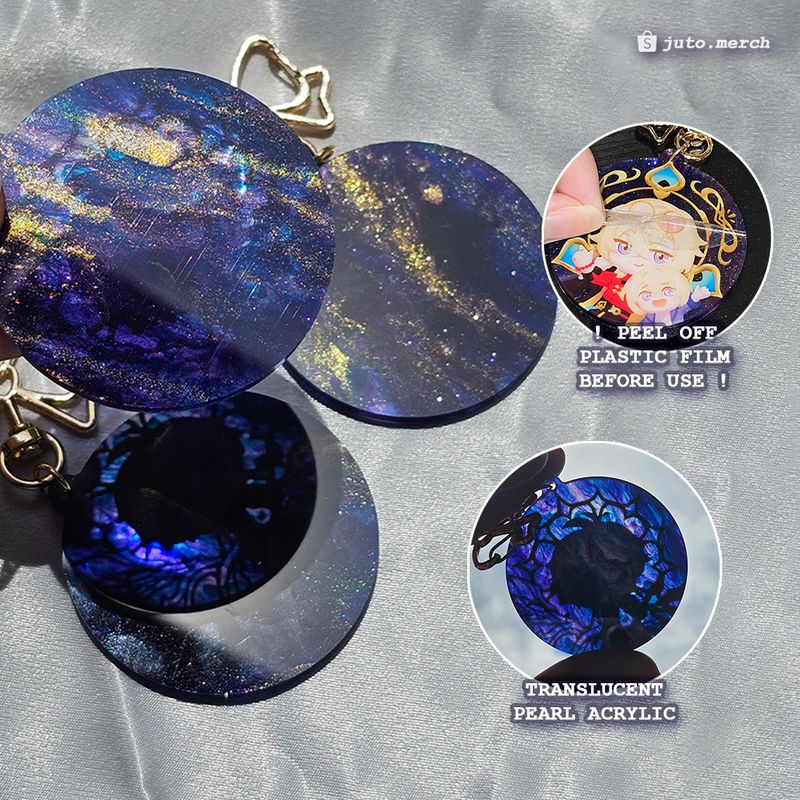 HSR Pearl Keychain: Aventurine, Phainon, Anaxa