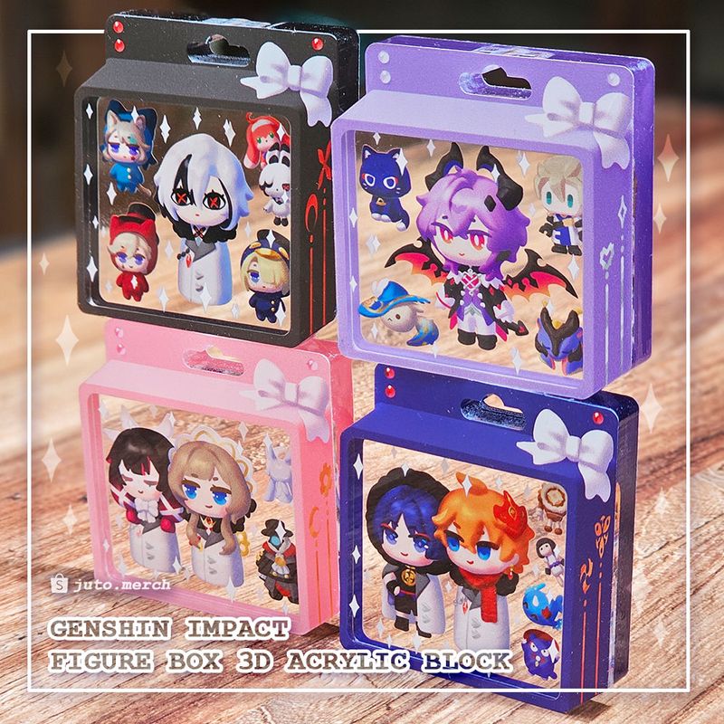 Genshin Impact 3D Acrylic Block: Arlecchino, Chiscara, Sandbina, Durin
