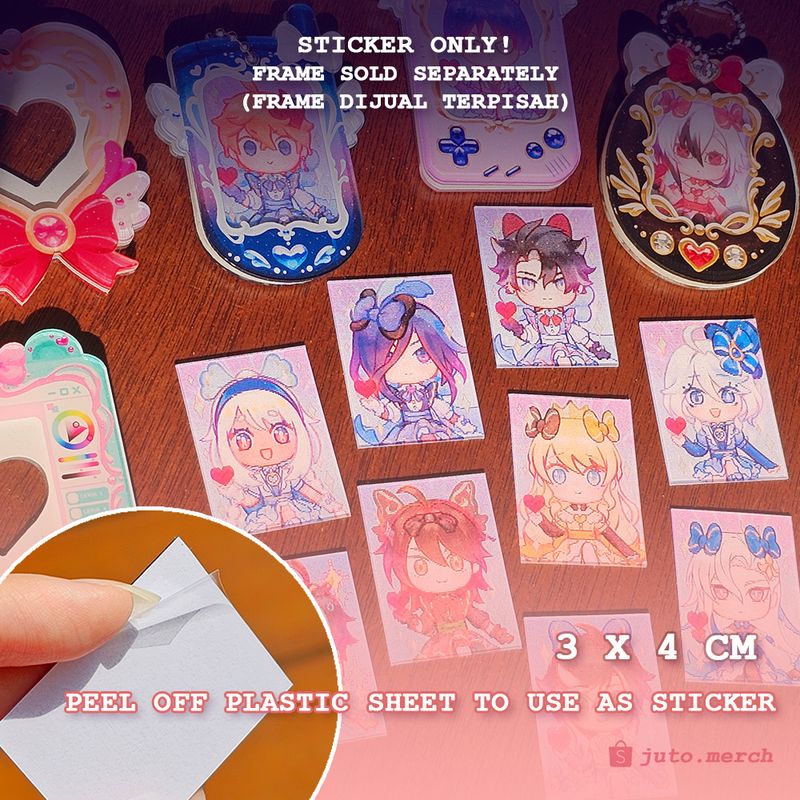Mahou Shoujo Genshin Impact Lenticular Sticker