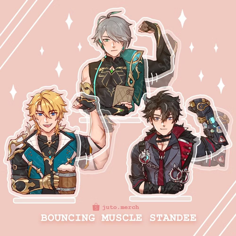 Genshin Impact Bouncing Muscle Standee