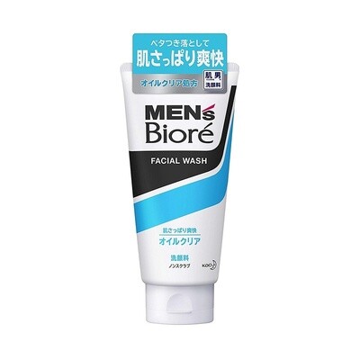 Kao Biore Mens Deep Oil Clear Face Wash