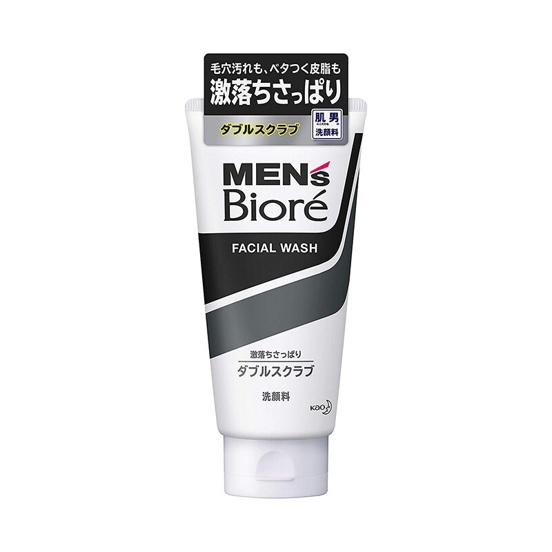 Kao Biore Mens Double Scrub Face Wash