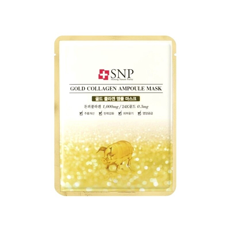 SNP Gold Collagen Ampoule Mask