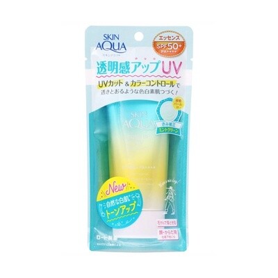 Rohto Skin Aqua Tone Up UV Essence Mint Green SPF 50+ PA++++ 80g