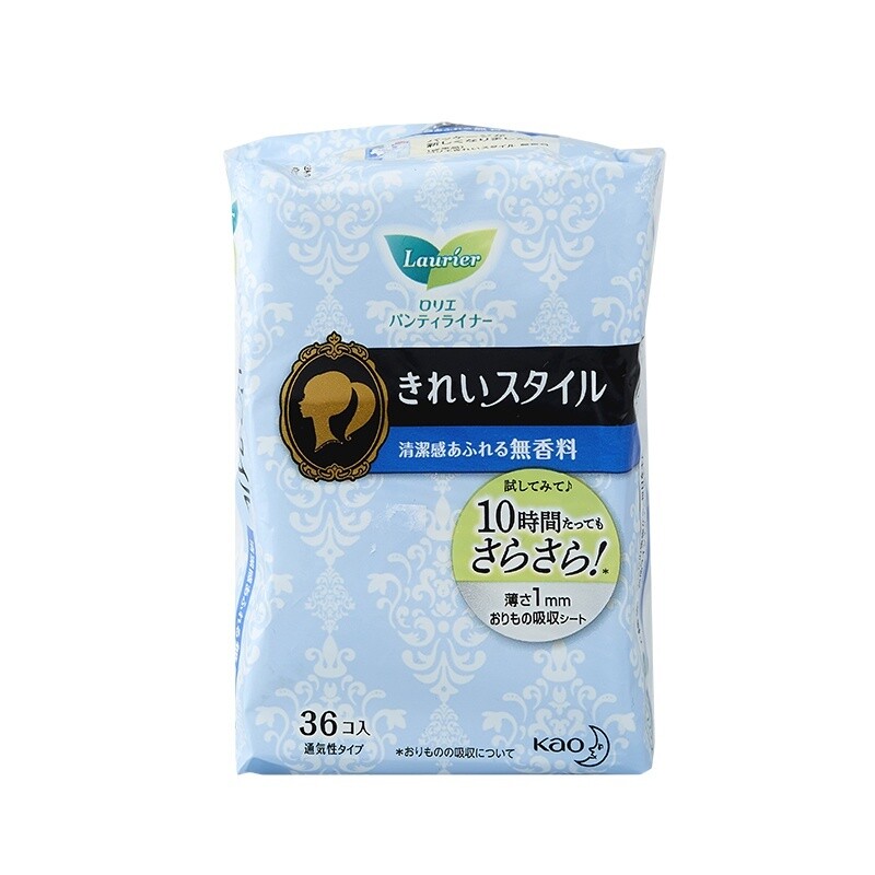 Kao Laurier Pantyliner Kirei Style Non Fragrance 36P