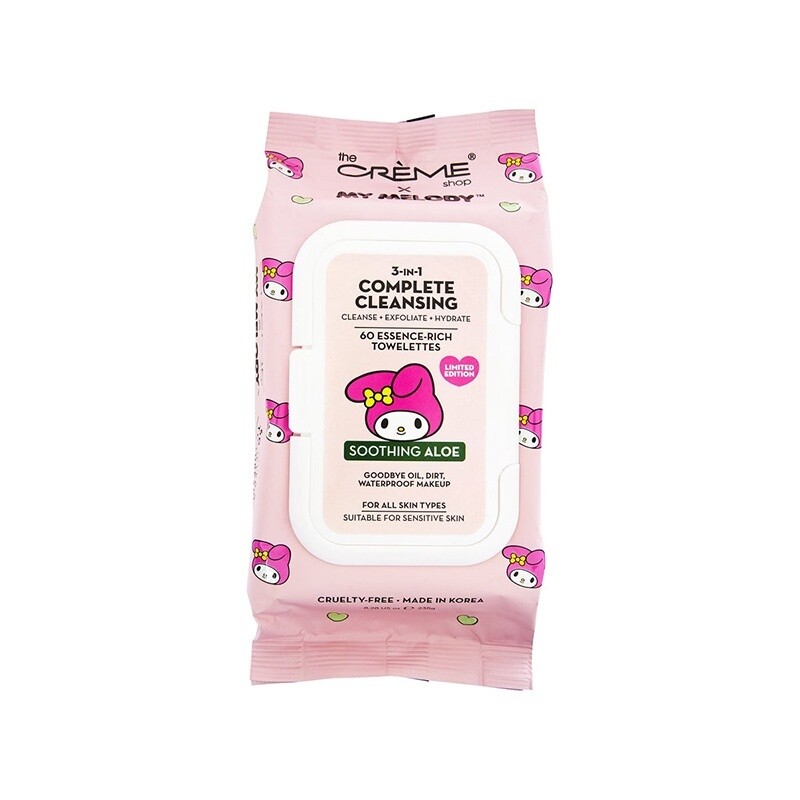 TCS Sanrio My Melody Cleansing Towelttes 60CT (Smoothing Aloe)