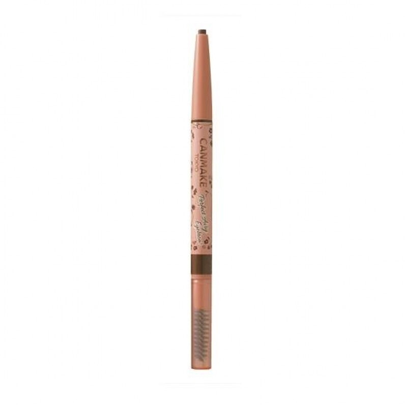 Canmake Perfect Airy Eyebrow 02 Natural Brown - Natürlicher Augenbrauenstift Für Zarte, Luftige Brauen