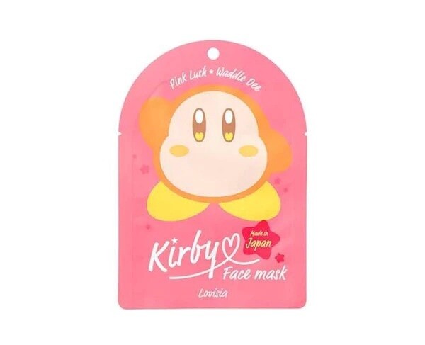 Bee Cruise Kirby Face Mask Pink Lush 1Sheet (Waddle Dee)