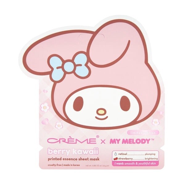 TCS SANRIO My Melody Printed Essence Sheet Mask (Berry Kawaii)