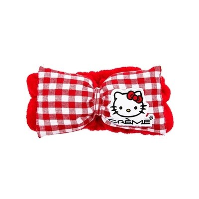 TCS Sanrio Hello Kitty Plush Spa Headband (Red Gingham)