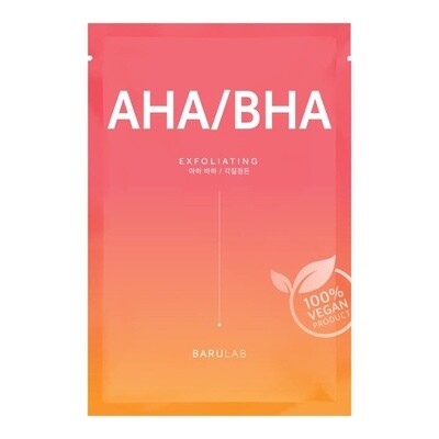 Barulab The Clean Vegan Sheet Mask, type: AHA/BHA