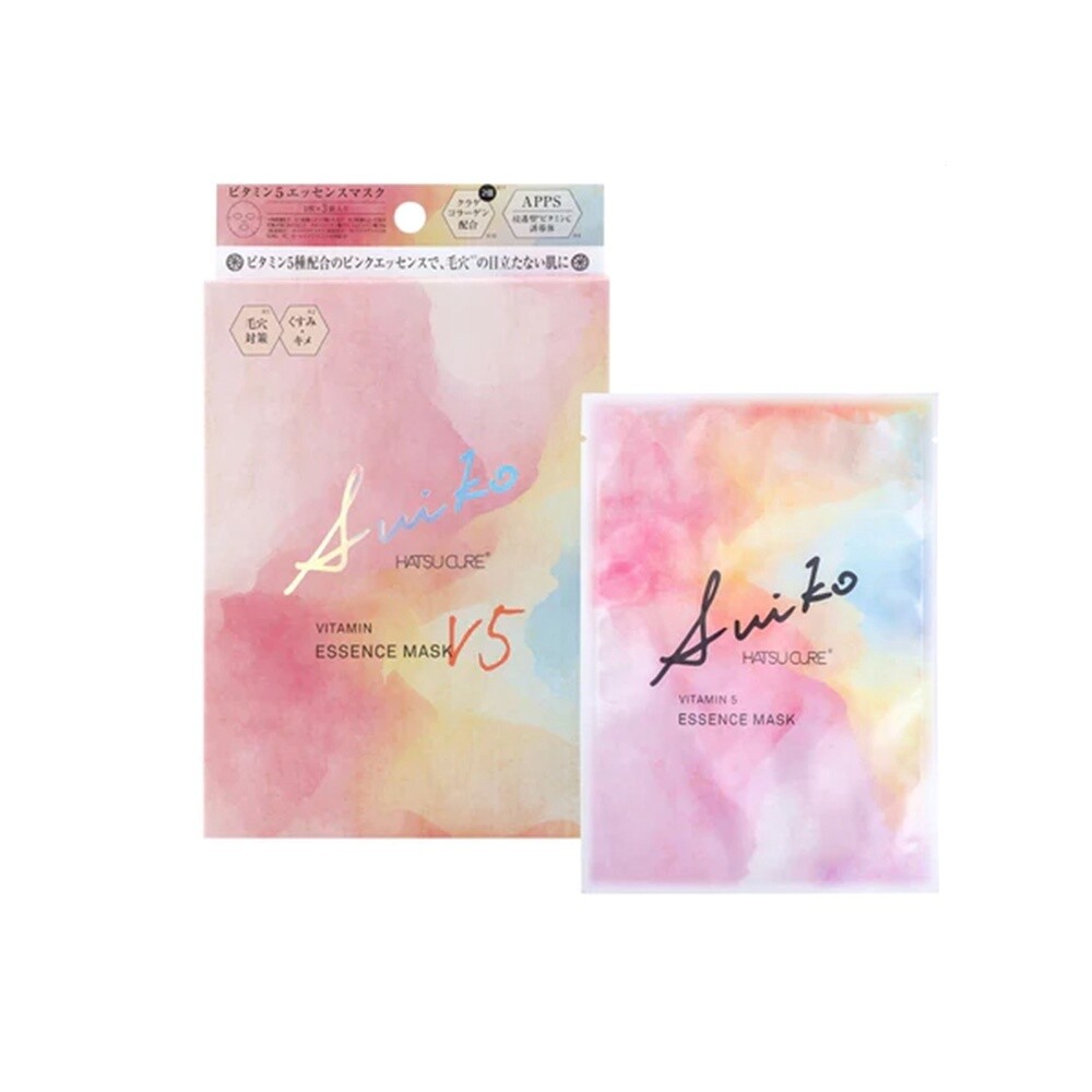 Suiko Hatsu Cure Vitamin 5 Essence Mask(Pack of 3)