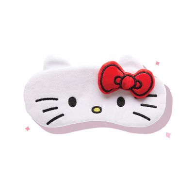 TCS SANRIO Hello Kitty 3D 造型絨毛眼罩