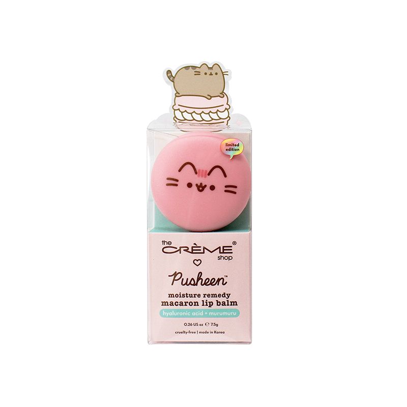 TCS Pusheen Strawberry Dream Moisture Remedy Macaron Lip Balm