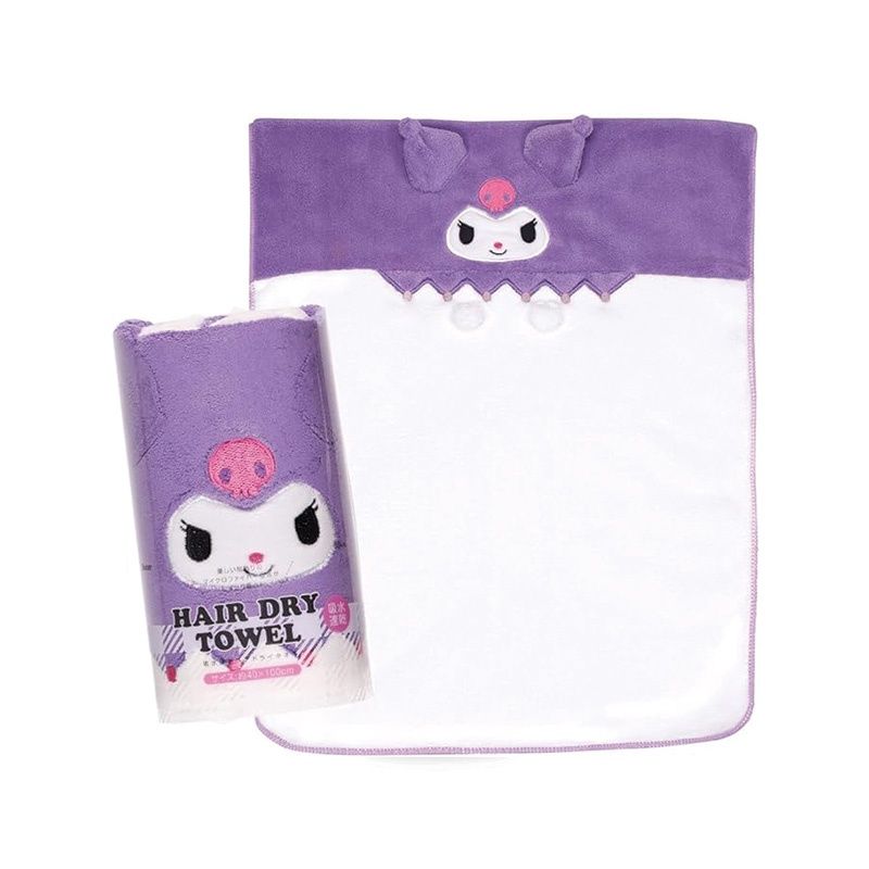 Skater Hair Dry Towel (Kuromi)