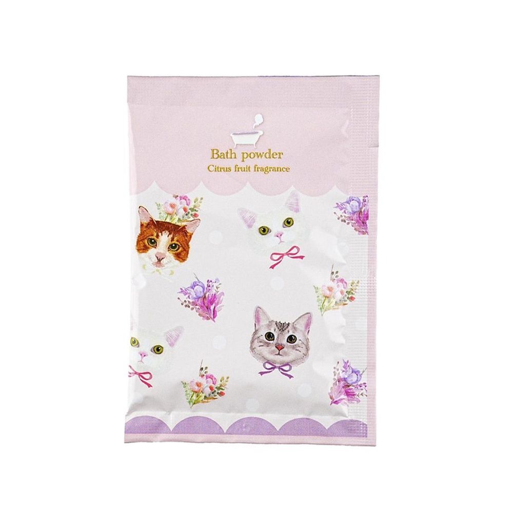 Honyaradoh Neko Bath Salt Bath Powder #Citrus Scent 1P