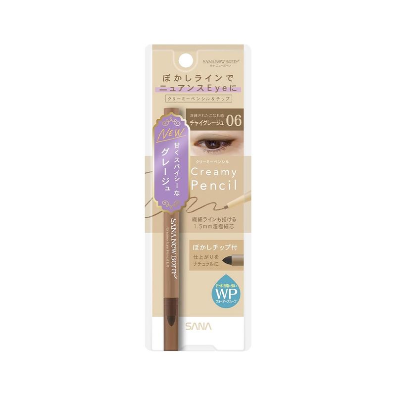 Sana New Born Creamy Eyepencil EX06 Chai Greige