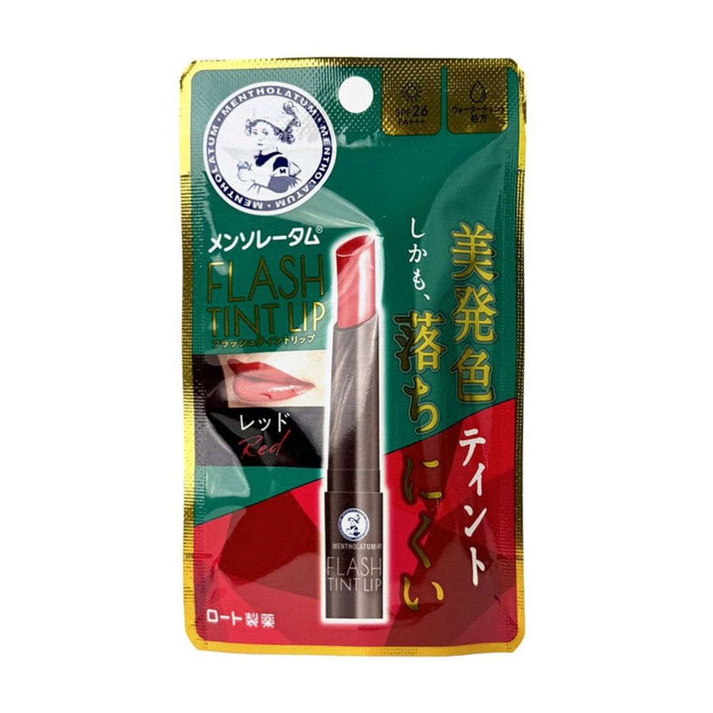 Mentholatum Flash Tint Lip, Color: Red