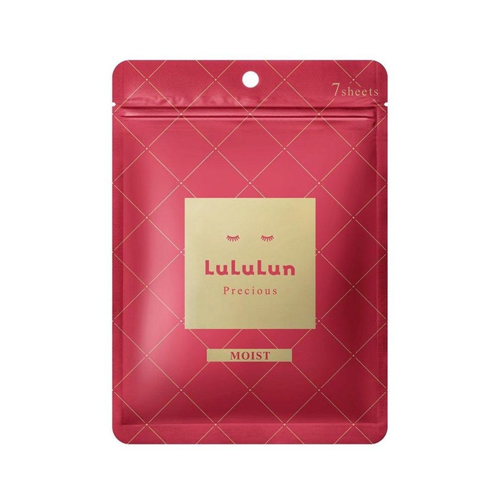 Lululun Precious Red Moisturizing Face Mask 4KS 7sheets