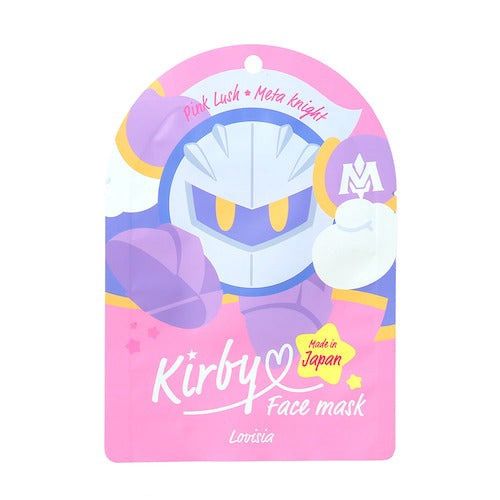 Bee Cruise Kirby Face Mask Pink Lush 1Sheet (Meta Knight)