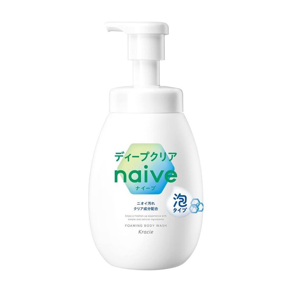 Kracie Naive Foaming  Body Wash Deep Clean  Pump