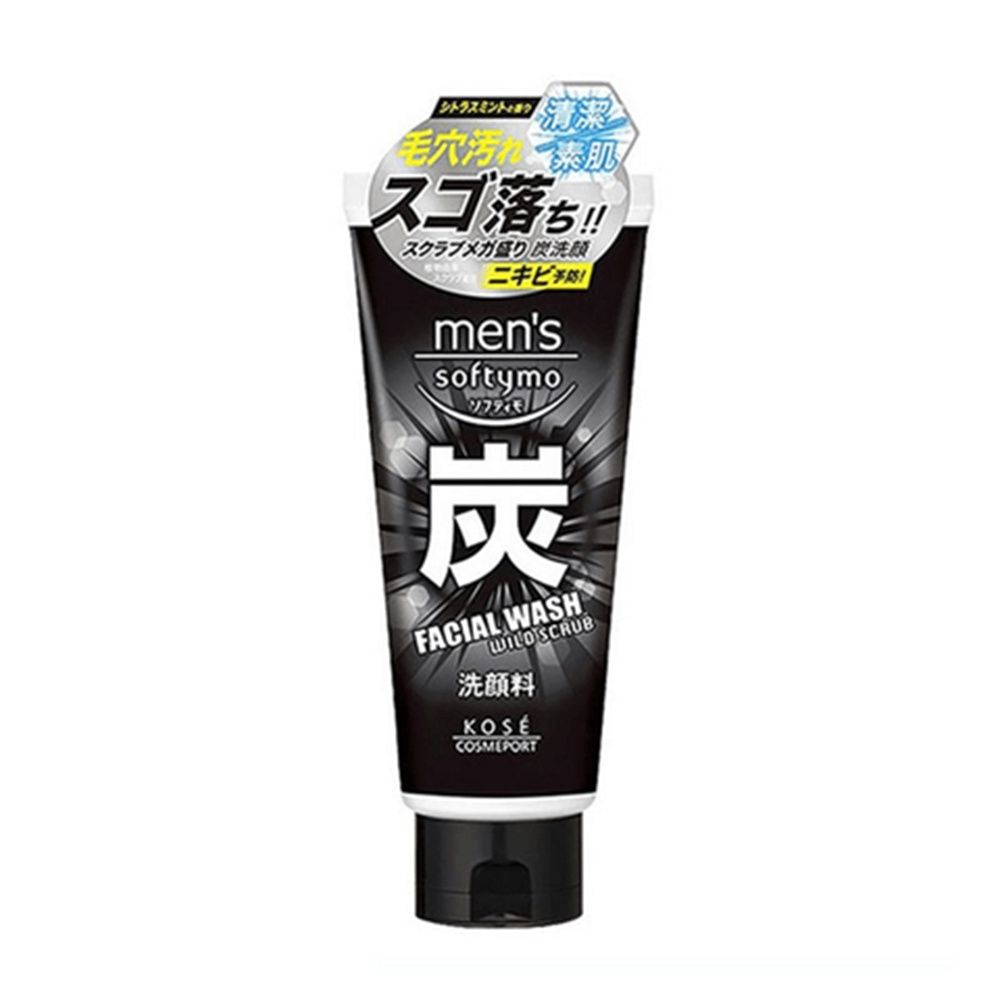 Kose Mens Softymo Facial Wash Charcoal