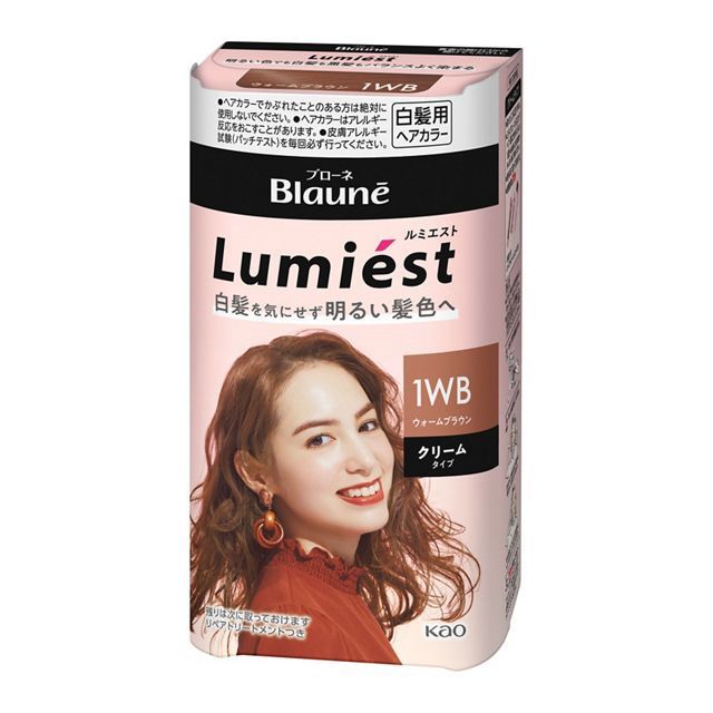 Kao Blaune Kao Blaune Lumiest Hair Color, Color: 1Wb Warm Brown