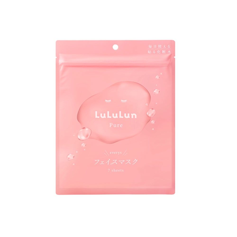 Lululun Face Mask Pure 9FS (Pink) 7sheets