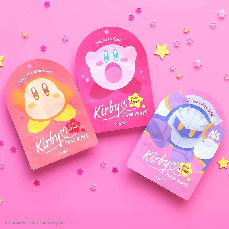 Bee Cruise Kirby Face Mask Pink Lush 1 Sheet (Kirby)