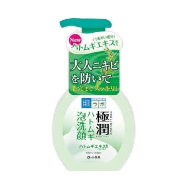 Rohto Hadalabo Gokujyun Hatomugi Face Wash Foam