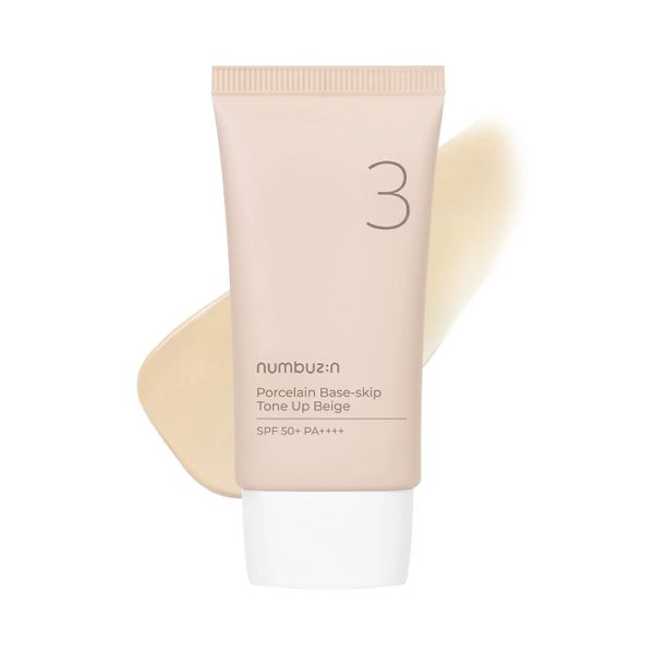 Numbuzin No.3 Porcelain Base-skip Tone Up Beige 50ml