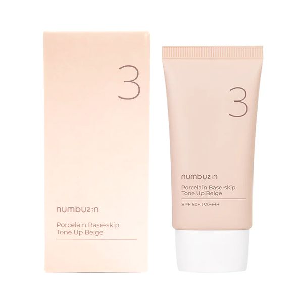 Numbuzin No.3 Porcelain Base-skip Tone Up Beige 50ml