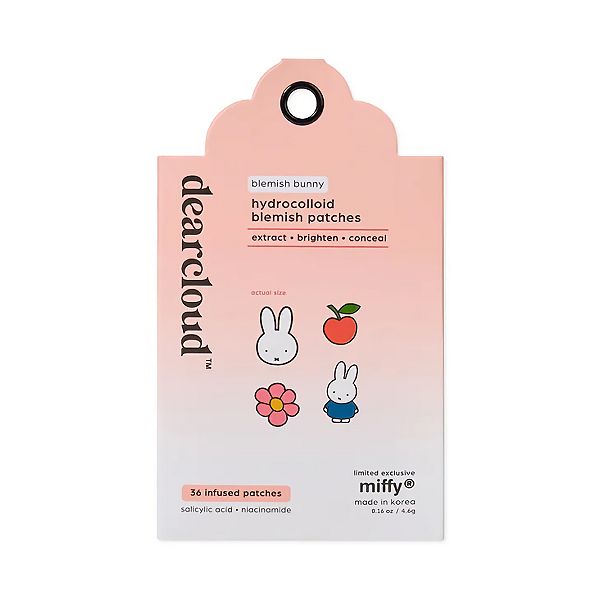 Dearcloud Miffy Hydrocolloid Blemish Patches Blemish Bunny Refill (Salicylic Acid + Niacinamide 36 PCS)*