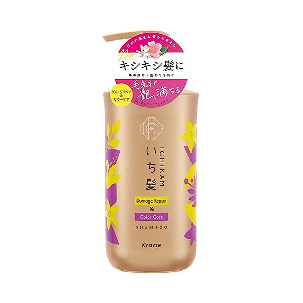 Kracie Ichikami Damage Repair &amp; Color Care Shampoo Pump