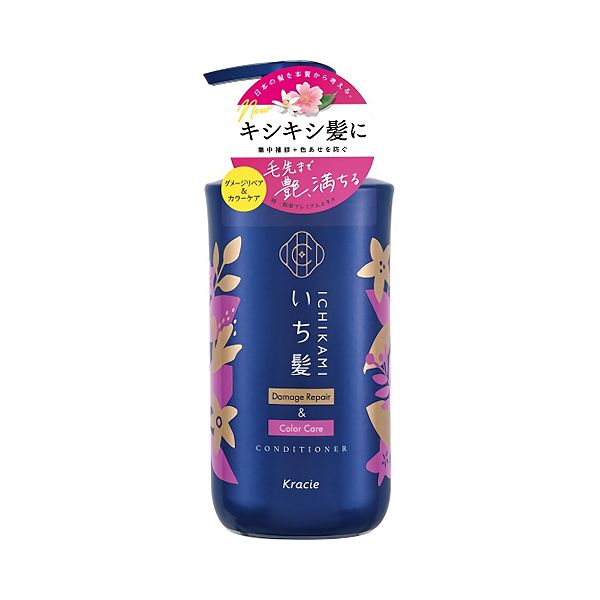 Kracie Ichikami Damage Repair &amp; Color Care Conditioner Pump