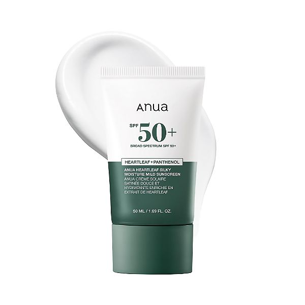 Anua Heartleaf Silky Moisture Mild Sunscreen Broad Spectrum SPF 50+