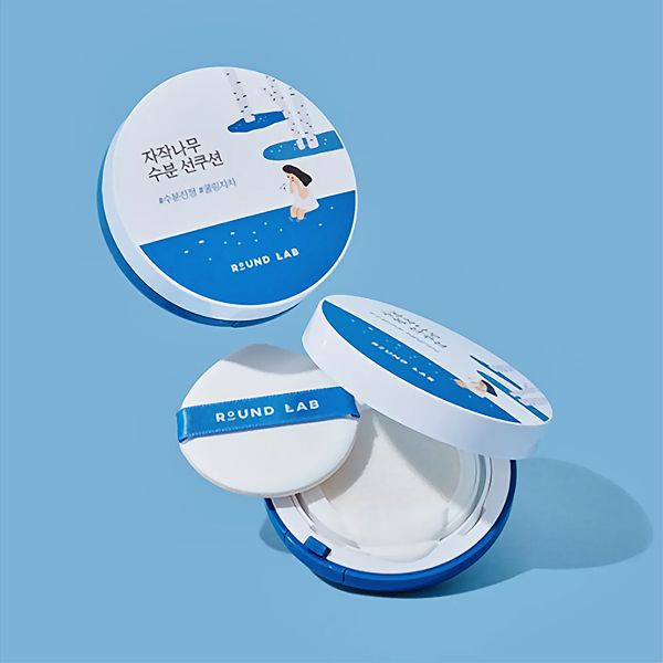 ROUND LAB Birch Juice Moisturizing UVlock Sun Cushion SPF 50+