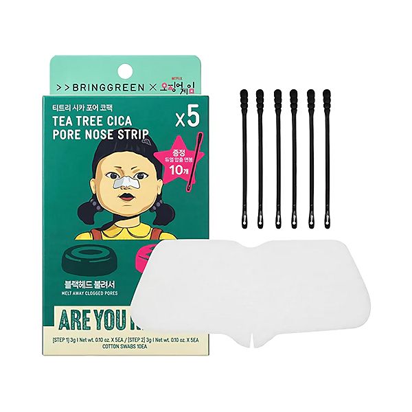 BRINGGREEN Tea Tree CICA Pore Nose Strip-Netflix Squid Game Collaboration (Limited)